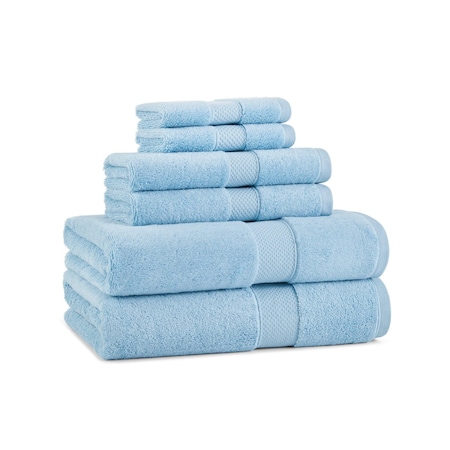 Arkwright Home Egyptian Cotton 6pc Towel Set Blue - 1 Set P-EGYP-SET-BLU
