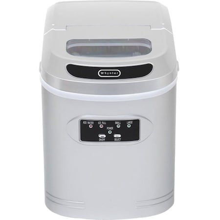Whynter 9-1/2" W X 13″ H X 14″ D Ice Maker, Ice Production Per Day: 27 lbs. IMC-270MS
