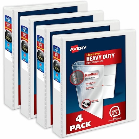 Avery Binders, Heavy-Duty View 3 Ring, PK4 79781