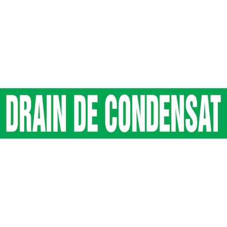Accuform FRENCH PIPE MARKER DRAIN DE CRPK234STB