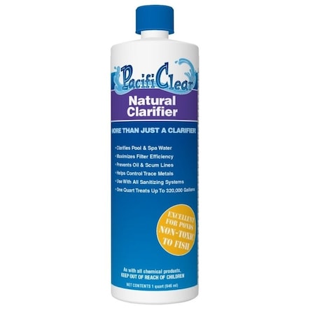 Pacificlear Natural Clarifier, 1 qt Bottle, Liquid F063001012PC