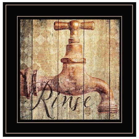 Homeroots Rinse 2 Black Framed Print Wall Art 405408