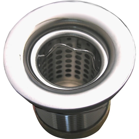 Westlake Pipe & Fittings 2'' Jr. Duo Chrome Plated SS Bail Bar Basket Strainer Assembly 03-1111