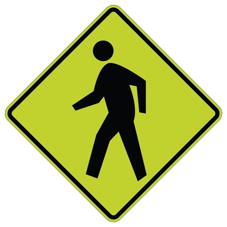 Sign Solutions Usa Traffic Sign, 30 in Width, Aluminum Sign, Diamond DUS06DFG3030W11-2