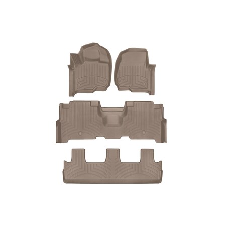 Weathertech Tan, Front and Rear and Rear FloorLiner HP 451295-1-2-3IM