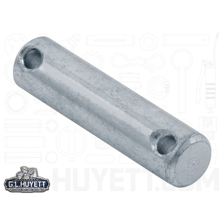Huyett Drilled Headless Pin, Zn Plt Med Carbon Steel, .188 Dia x 1.281 Overall L x 1 Eff L x .078 Hole Dia HLP-0187-1000