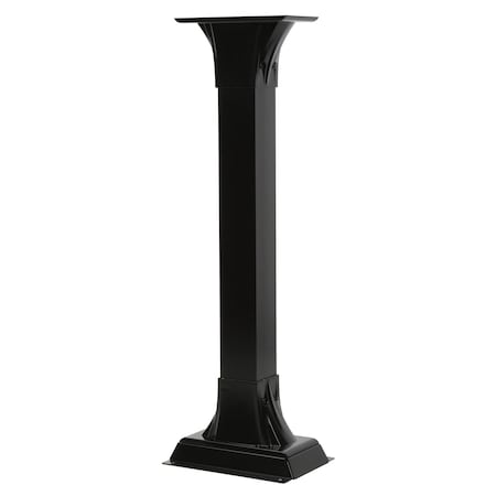 Architectural Mailboxes Calloway Adjustable Mailbox Post, Black CP00BAM