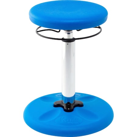 Kore Design Kids Adjustable Tall Wobble Chair for Schools, Classrooms, 16.5-24in tall, Active Seating, Blue 803930