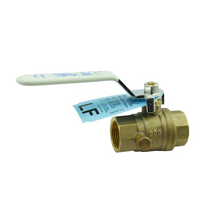 Apollo Valves 3/4" Sweat Brass Ball Valve Inline 95ALF20401
