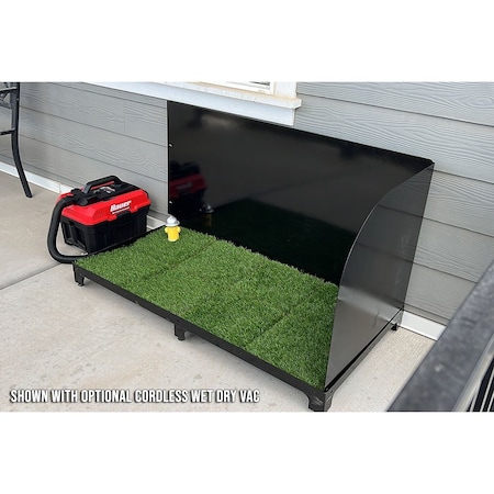 K9 Kennel Store 2ft X 4ft Quick N Clean Potty Station W/Pee Guard 2X4PS-PG