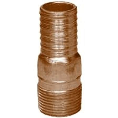 Simmons Simmons MAB-5 Male Adapter, 1-1/4 in Male Insert, Red Brass MAB-5
