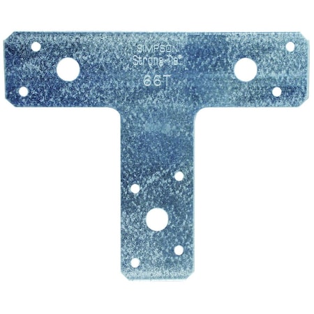 Simpson Strong-Tie Co 6 in. L. x 5 in. H. x 1-1/2 in. W T Strap Galvanized 66T