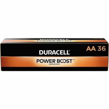 Duracell Coppertop AA Alkaline Battery, 1.5V DC, PK36 mn15p36