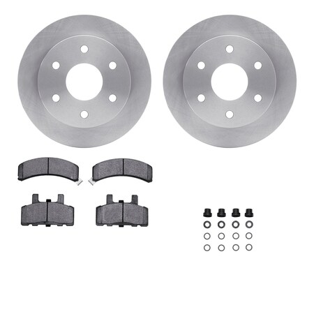 Dynamic Friction Co DFC Brake Rotor- Heavy Duty Brake Pad includes Hardware 6412-48010
