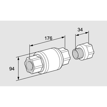 Honeywell Kromschroder VLV, NON RET, GAS, GRSF 50R KS03150676