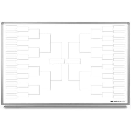Creative Safety Supply March Madness Bracket Whiteboard, 36in x 24in WB10149-36