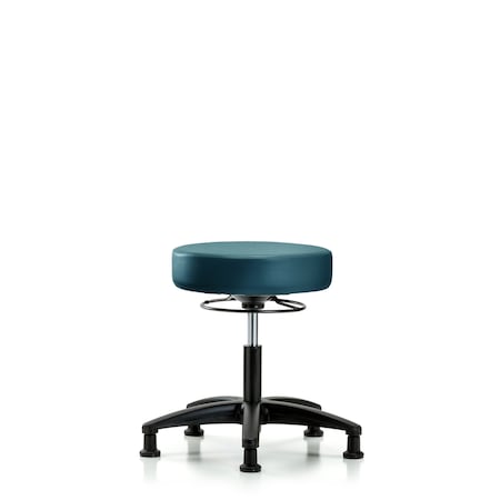 Blue Ridge Ergonomics Vinyl Stool, Desk, Glides, Royal BR-VDHSO-RG-RG-8801