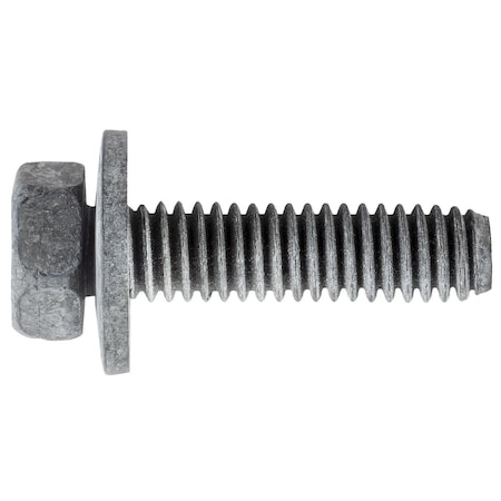 Auveco Hex Washer Head Body Bolt 5/16-18 x 1 1/4in - Black, 50PK 24082