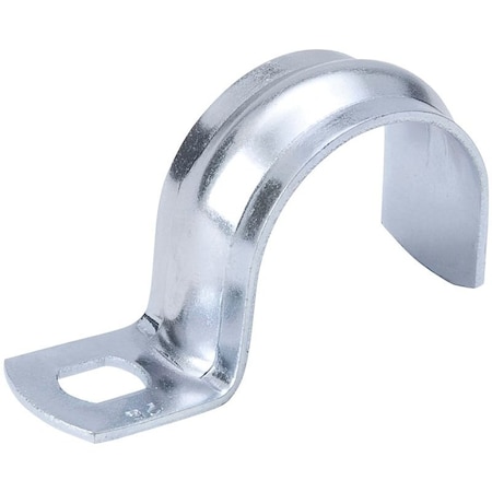 B & K Pipe Strap, 1/2 in Opening, Steel, 10/PK, 10PK G18-050HC