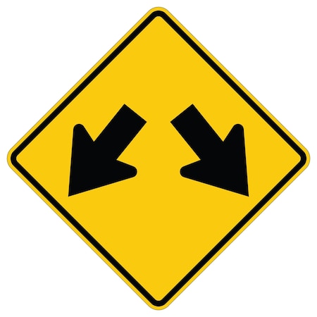 Sign Solutions Usa Traffic Sign, 30 in Width, Aluminum Sign, Diamond DUS10DFY3030W12-1