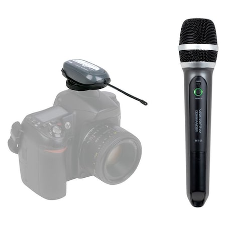 Vocopro Wireless UHF Handheld Mic System for Digital Video Cameras COMMANDER-FILM-HANDHELD2