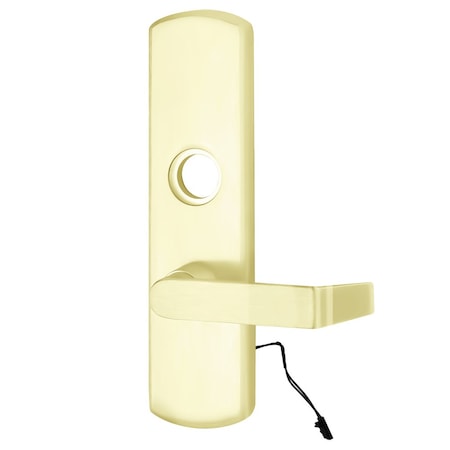 Von Duprin Grade 1 Motorized Lever Trim, Classroom, 06 Lever with Escutcheon, Bright Brass, Right Hand Reverse M996L-06-R/V US3 RHR