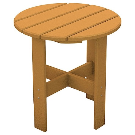 Ultrasite Patio Table, 18 in Dia, Cedar PB ADTRASTCED