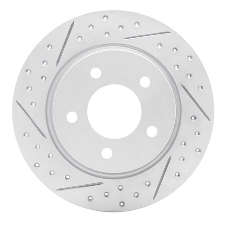 Dynamic Friction Co DFC Geoperformance Rotor - Drilled and Slotted 830-80040L