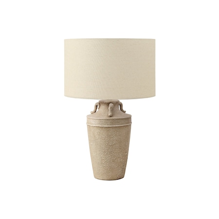 Monarch Specialties Lighting, 28"h, Table Lamp, Beige Ceramic, Beige Shade, Transitional I 9938