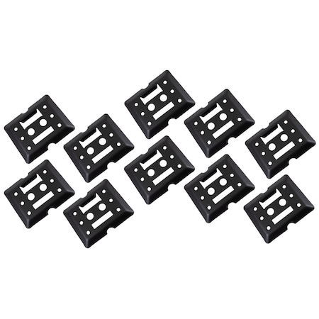Mytee Products (10 Pack) E-Track Trailer Plates, Bolting Tie-Down Mini Etrack Rails, Trucks, 10PK ETKMx10