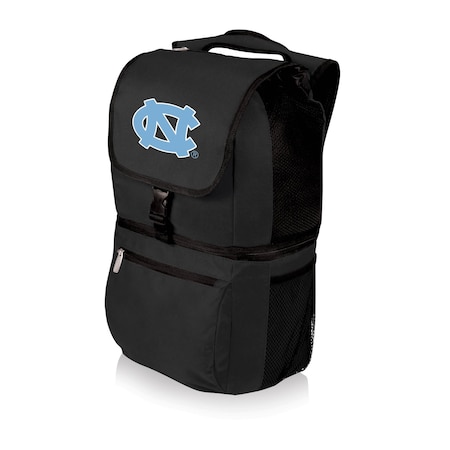 Picnic Time Family Of Brands NCAA North Carolina Tar Heels Zuma Backpack Cooler - Soft Cooler Backpack - Lunch Cooler, Black 634-00-175-414-0