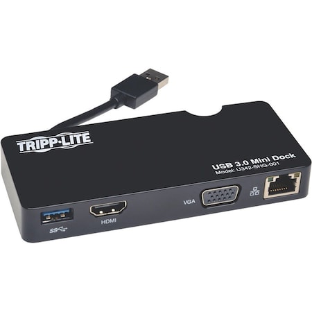 Tripp Lite USB 3.0 Dock, Mini, HDMI, VGA, Ethernet U342-SHG-001