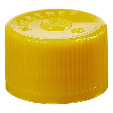 Nalgene Closure, Yellow, 22.1 mm Dia, PK2000 342158-0023