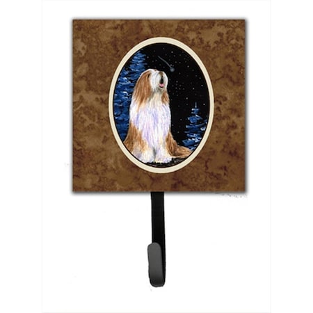 Carolines Treasures Starry Night Bearded Collie Leash Holder Or Key Hook SS8467SH4