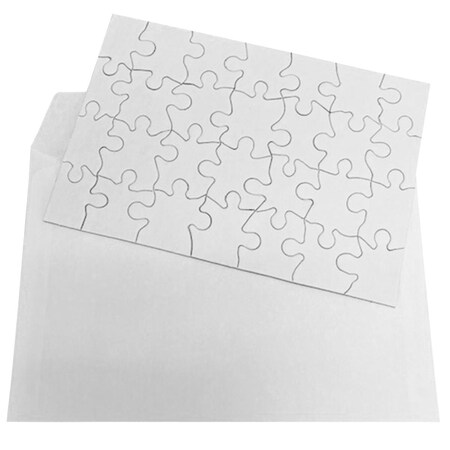 Actividad 5 .5 x 8 in. Puzzle-It Blank Puzzles with Envelopes & 12 Puzzles Per Pack, White - 28 Piece AC3091554