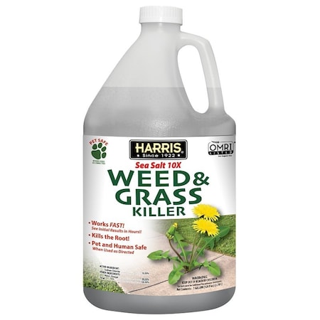 Harris Weed and Grass Killer, Liquid, Clear, 128 oz CALSEAWEED-128