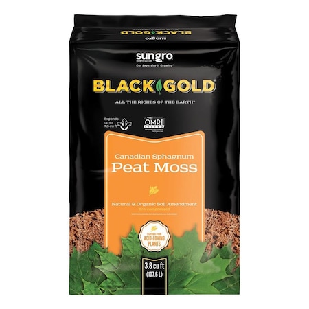 Black Gold Organic Canadian Sphagnum Peat Moss 3.8 cu ft 1110101CFC03.8P