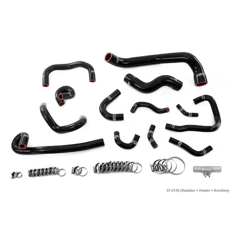 Hps Performance Silicone Radiator, Heater and Ancillary Coolant Hose Kit 57-2135-BLK