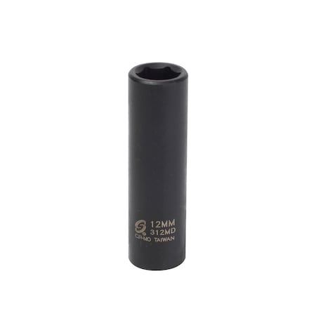 Sunex 3/8 in Drive 12Mm Deep Impact Socket 312MD