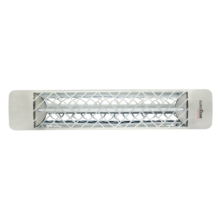 Eurofase 304 SS 39in Single Element 2500W 480V Heater, Stainless Steel, Chevron Decor Plate EF25480S1