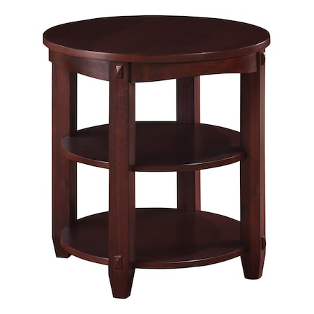 Osp Home Furnishings Lane End Table, Espresso LN3620-ES
