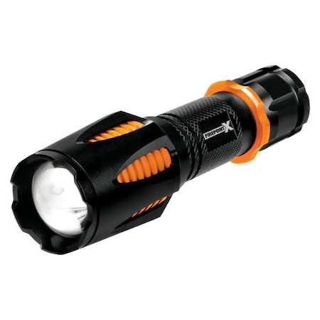 Perform Tool Flashlight FirePoint X LED; Clear Lens; 128 Meter Beam; Black/ Orange Casing; Aluminum Housing W2656