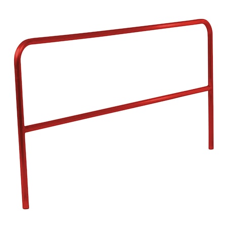 Vestil Aluminum Pipe Safety Railing 84 In. Length Red ADKR-7-RD