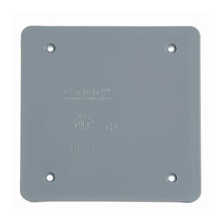 Abb 2-gang weatherproof Blank Cover - Gray E9802CN-CAR