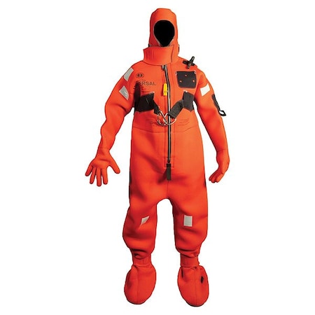 Mustang Survival Immersion Suit, Adult Universal, Red MIS230HR-4-0