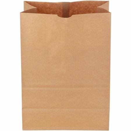 Zoro Select Shopping Bag Flat Bottom 1/6 BBL, Brown Pk500 80076