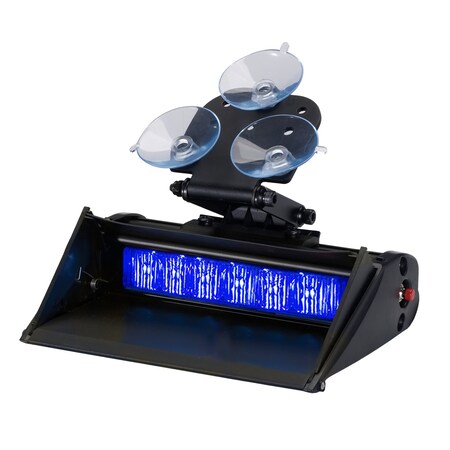Code 3 Sngl Hd Dash Light, Shroud, LED, Blu, 6-5/8W XT601BBSS