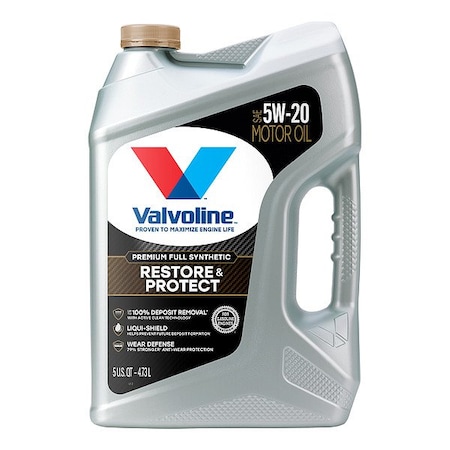 Valvoline Engine Oil, 5 qt, Odorless, Bottle 904562