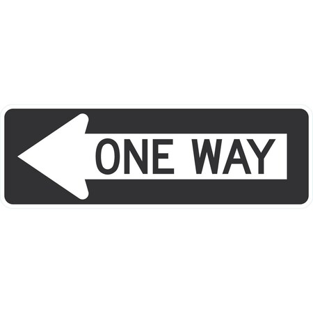 Lyle R6-1L, < One Way, 36x12, Non-Reflective, White G-15764-NA_36x12