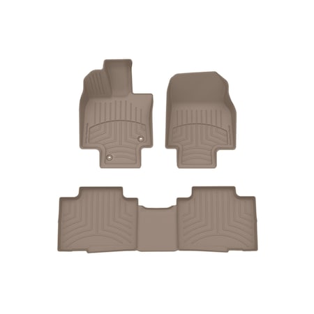 Weathertech Tan, Front and Rear FloorLiner HP 451609-1-2IM